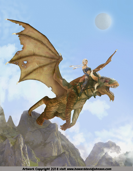 painitng dragon rider elv trainer