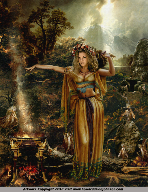 Queen Mave Medb Madb Mab Queen of the Sidhe Fairies fairy Tuatha De Nanann Irish Painting Celtic Mythology Celtic Art