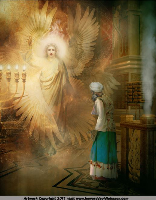 Zechariah and the Seraphim in the Temple