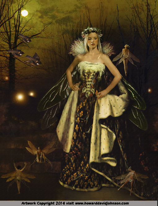 Faerie tales fairy gown dancing fine art 