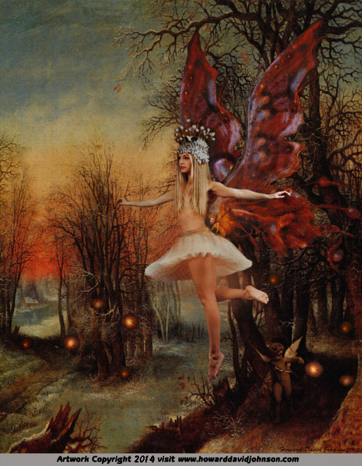 faerie fairy twilight illustration ballarina