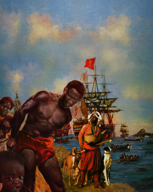 historical painting african slave traid