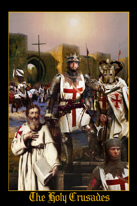 great crusade templar king england holy land painting 